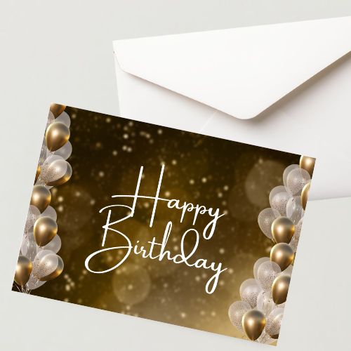 Premium Birthday Card with Envelope 300 GSM Cold-Pressed Paper (Pack of 1)