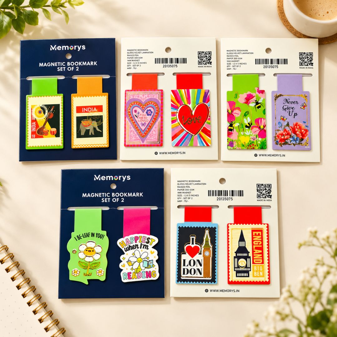 Memorys Magnetic Bookmark Assorted - Image 1