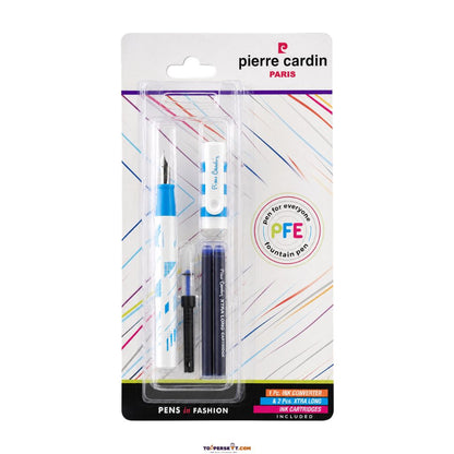 Pierre Cardin PFE Fountain Pen Blue - Side View