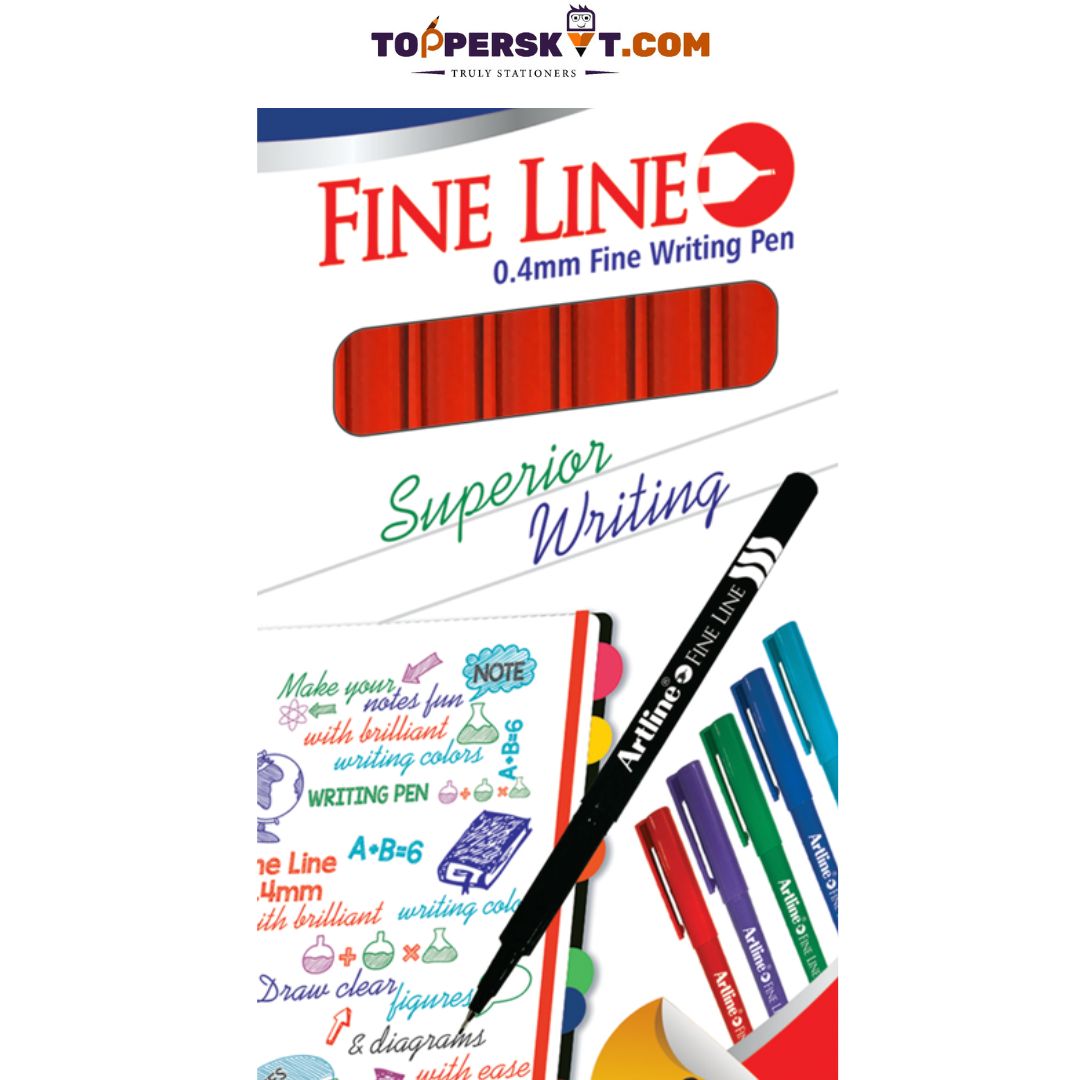 Artline Fine Line - Blue : Precision Writing and Sketching Pen ( Pack of 1 ) - Topperskit LLP