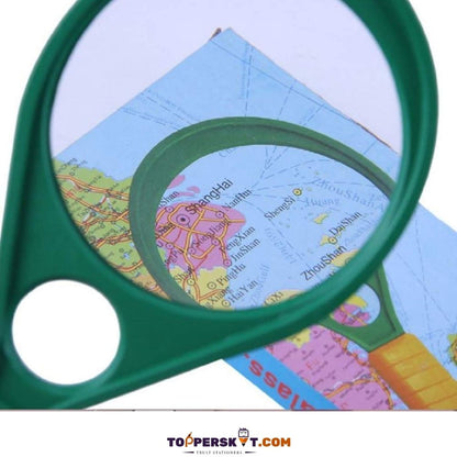 Magnifying Glass – 90mm: Optical Precision for Detailed Exploration and Comfortable Viewing ( Pack of 1 ) - Topperskit LLP