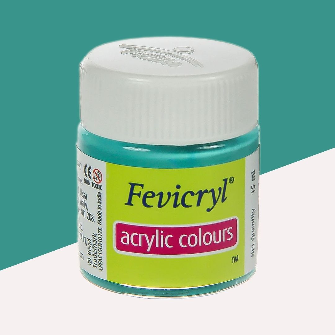 Fevicryl Acrylic Colour – Teal Blue : Elevate Your Artistic Expressions with Vibrant Hues ( Pack of 1 ) - Topperskit LLP