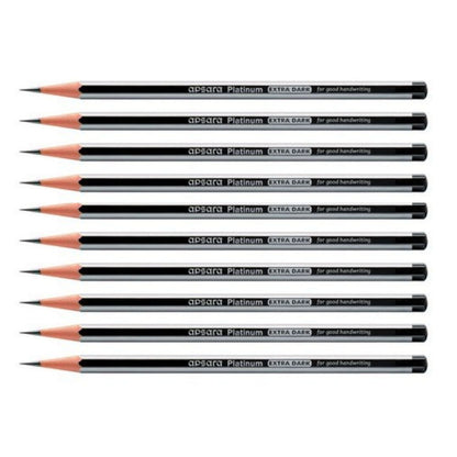 Apsara Platinum Extra Dark Pencils : Elevate Your Writing ( Pack Of 10 ) - Topperskit LLP