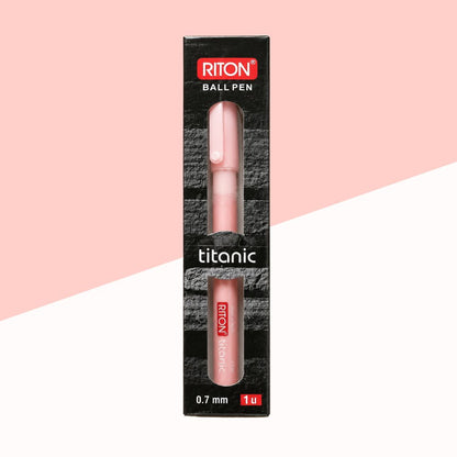RITON Titanic Ball Pen Red - Front View