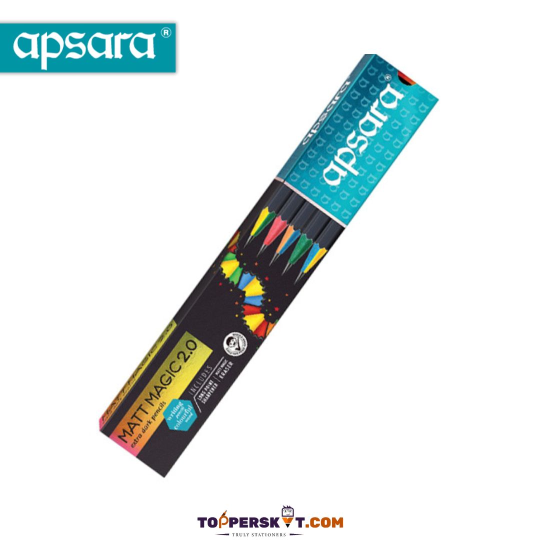 Apsara Matt Magic Pencils : Colors and Quality in Every Stroke ( Pack Of 10 ) - Topperskit LLP