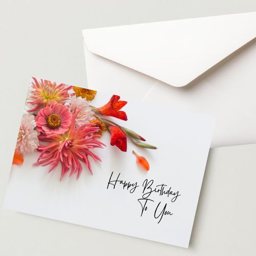 Premium Birthday Card with Envelope 300 GSM Cold-Pressed Paper (Pack of 1)