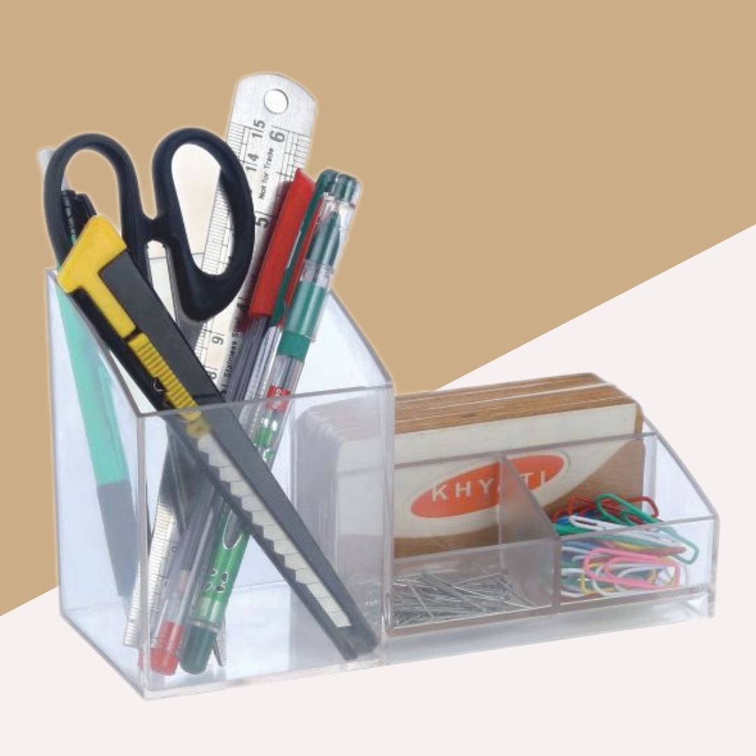 Khyati Pen Stand - Elite: Elevate Your Desk Organization ( Pack of 1 ) - Topperskit LLP