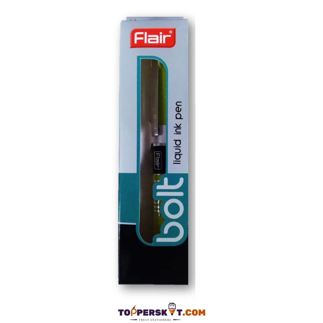 Flair Bolt Liquid Ink Pen- Blue : Effortless Precision in Writing ( Pack of 1 ) - Topperskit LLP