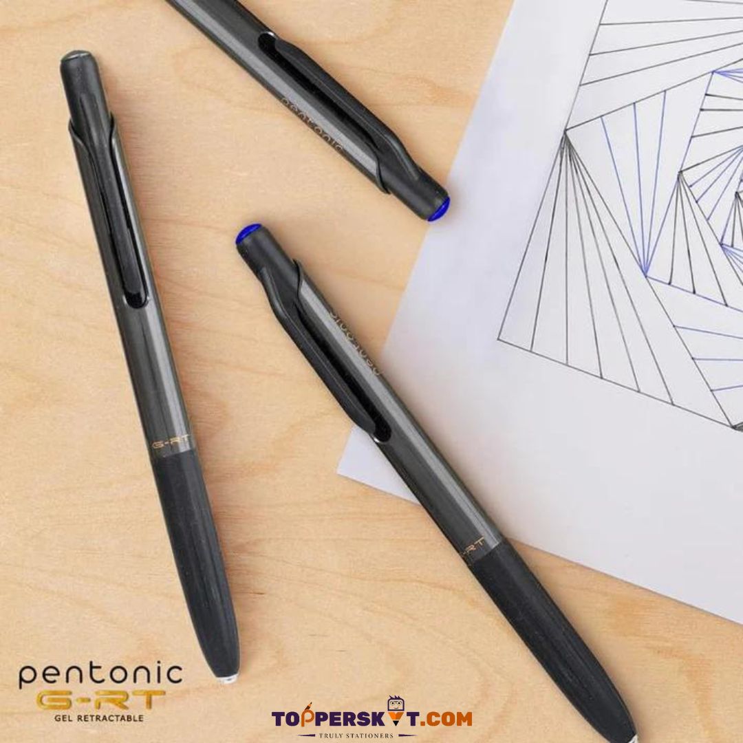 Linc Pentonic G-RT Retractable Gel Pen - Red : Smooth Writing, No Smudge, Vibrant Colors ( Pack of 1 ) - Topperskit LLP