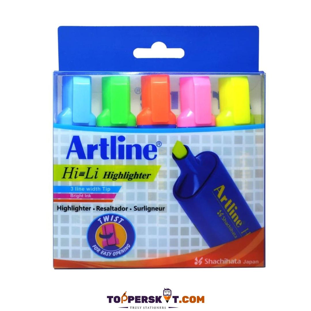 Artline Highlighter Set ( Pack of 5 ) - Topperskit LLP