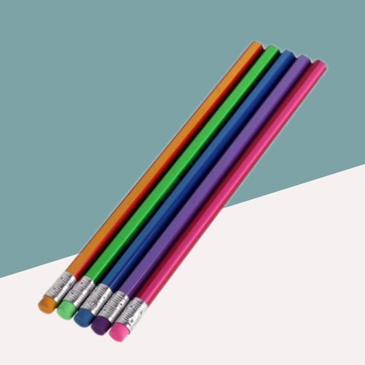 Top-Notch Rubber Tipped Pencils ( Set of 5 ) - Topperskit LLP