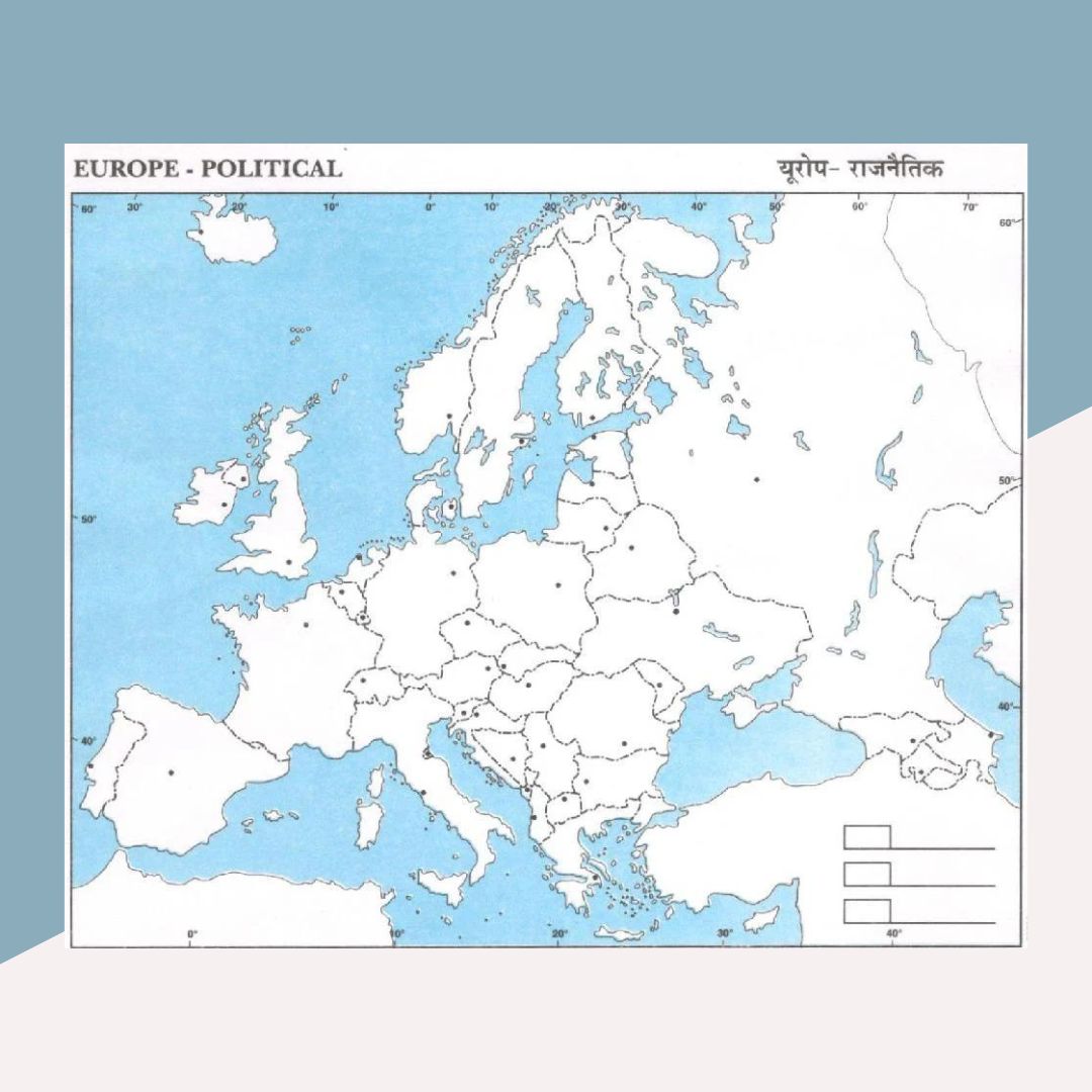 Europe - Political Map ( Set of 10 ) - Topperskit LLP