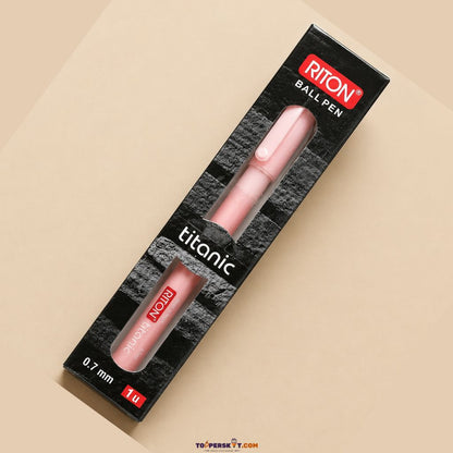 RITON Titanic Ball Pen Red - Side View