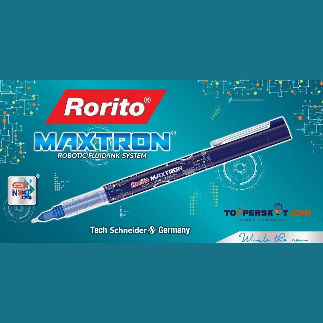 Rorito Maxtron Gel Pen – Blue : Elevate Your Writing Precision ( Pack of 1 ) - Topperskit LLP