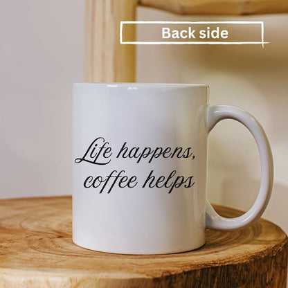 Stylish Coffee Mug with Printed Design (Pack of 1)