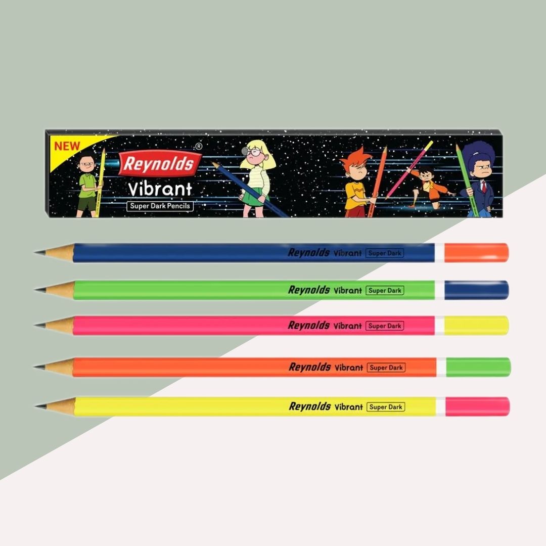 Reynolds Vibrant Super Dark Pencils: Unleash Your Creativity ( Pack Of 10 ) - Topperskit LLP