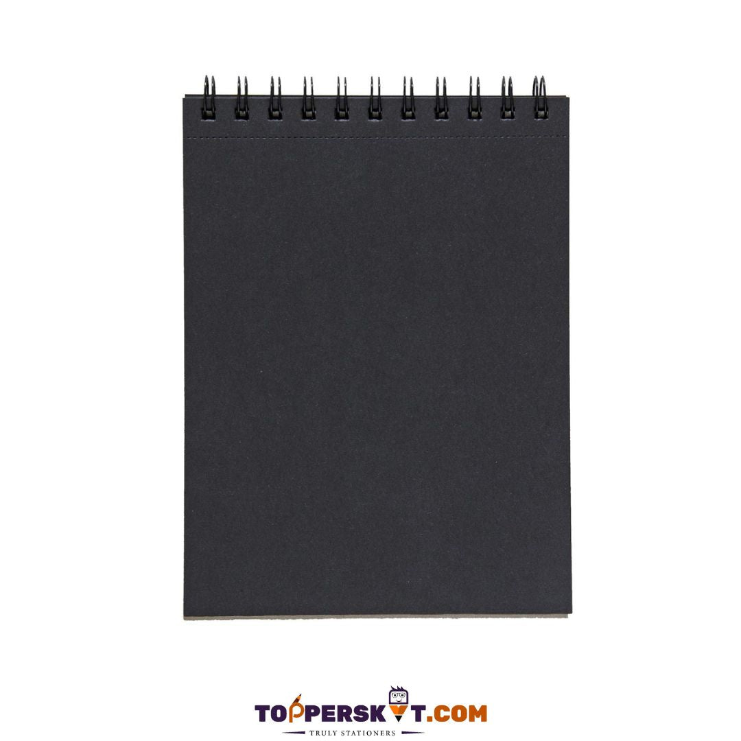 A5 Scholar Black Toned Paper Sketchbook - 40 Sheets : Elevate Your Artistry ( Pack of 1 ) - Topperskit LLP