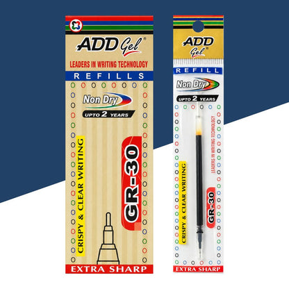 Add Gel GR-30 Gel Roller Refill Blue - Pack of 10