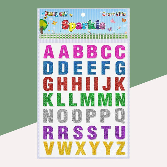 Large Glitter Sticker Multicolor Sheet ( Pack Of 1 ) - Topperskit LLP