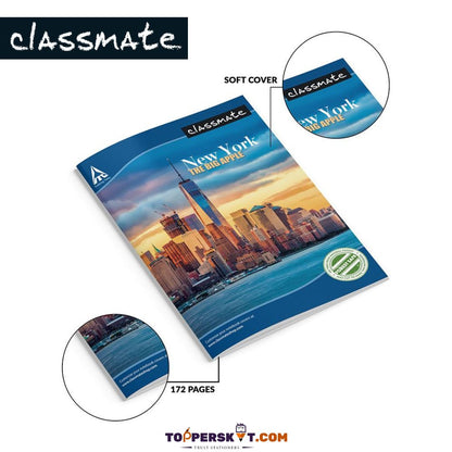 Classmate Four Line Notebook - 172 pages ( 1 Pcs. )