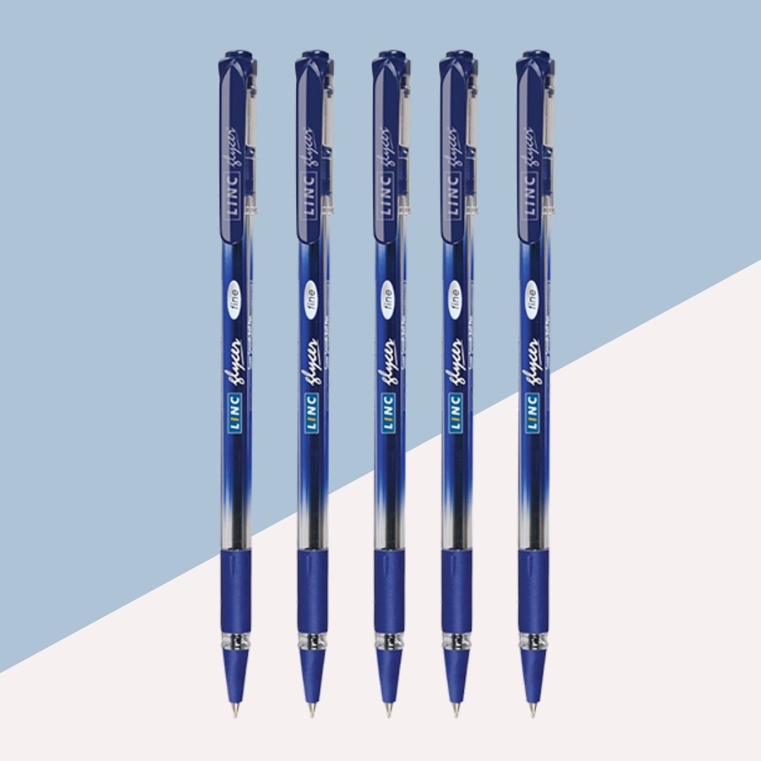 Linc Glycer Ball Pen  – Blue: Effortless Writing with Fast Flowing Ink Technology ( Pack of 1 ) - Topperskit LLP