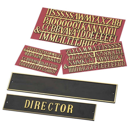 Omega 25mm Stickon Letters - Elegant Golden Adhesive Lettering ( Pack of 1 ) - Topperskit LLP