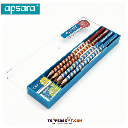 Apsara EZ Grip Pencils : Comfort and Quality Combined ( Pack Of 10 ) - Topperskit LLP