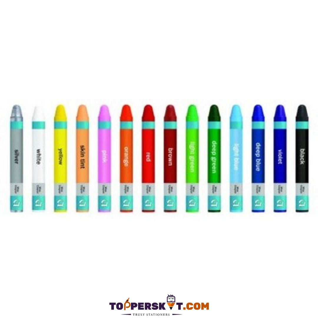 Apsara 14 Jumbo Wax Crayon Set : Vibrant Expression ( Pack of 14 ) - Topperskit LLP