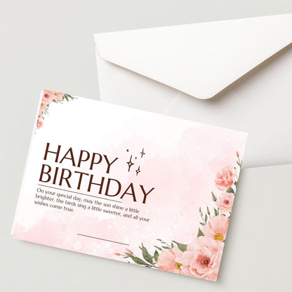 Premium Birthday Card with Envelope 300 GSM Cold-Pressed Paper (Pack of 1)