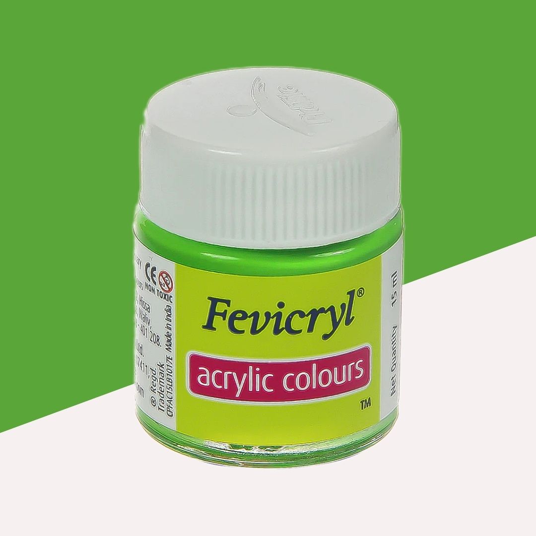 Fevicryl Acrylic Colour – Green : Elevate Your Artistic Expressions with Vibrant Hues ( Pack of 1 ) - Topperskit LLP