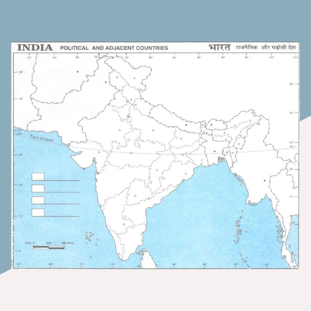 India - Political Map ( Set of 10 ) - Topperskit LLP