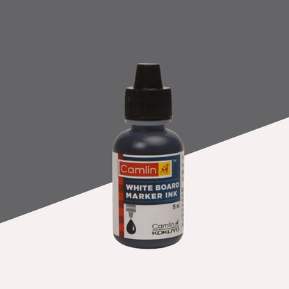 Camlin Whiteboard Marker Ink 15ml, Black Pack Of - Main Image