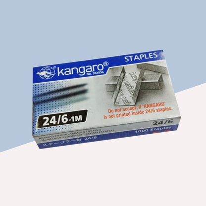 Kangaro 24/6-1M Stapler Pins – Heavy Duty, Durable, and Reliable ( Pack of 1 ) - Topperskit LLP