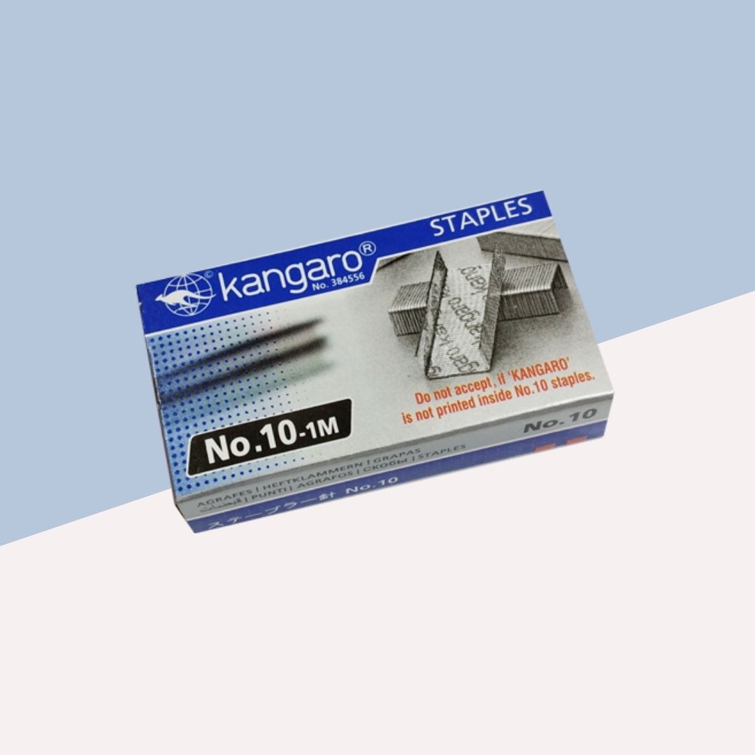 Kangaro No.10-1M Stapler Pins – Reliable Staples for Efficient Binding ( Pack of 1 ) - Topperskit LLP