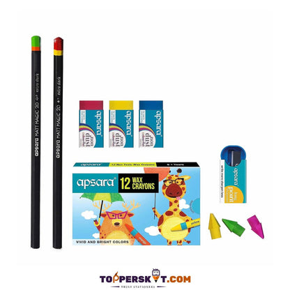 Apsara Joy Kit - The Ultimate Stationery Solution for Kids! - Topperskit LLP
