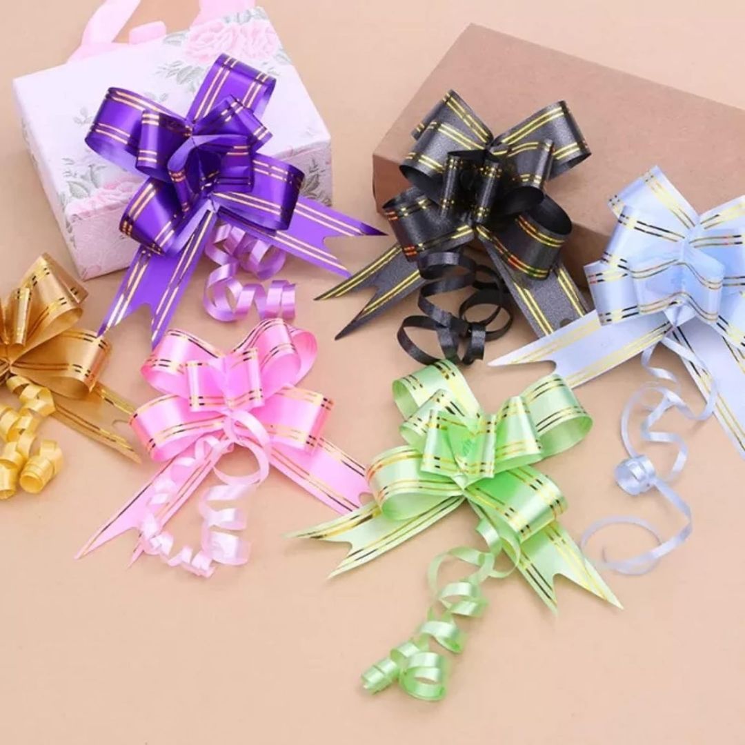 Pull Flower Ribbon Set - Medium  : Enchanting Elegance ( set of 5 )