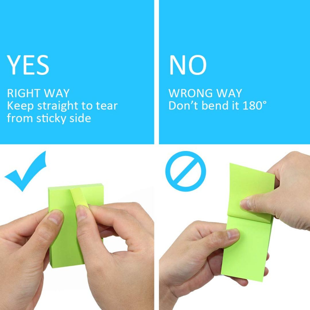 Colorful Sticky Notes - 2 inch x 1.5 inch ( Pack of 1 ) β Topperskit LLP