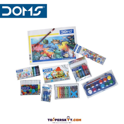 DOMS Painting Kit: A 9-Piece Comprehensive Set for Creative Exploration and Artistic Expression in Attractive Packaging ( Pack of 1 ) - Topperskit LLP