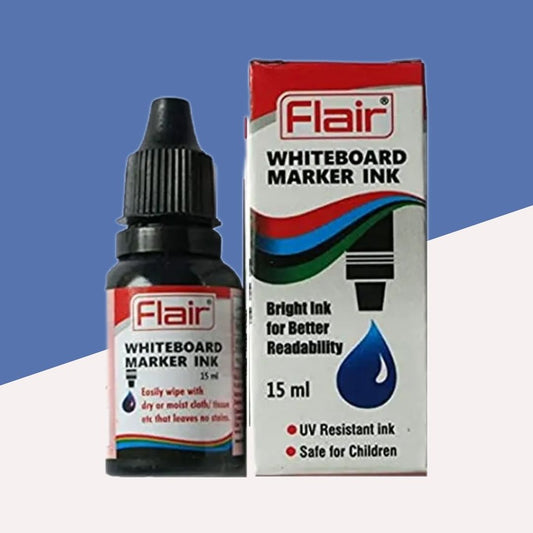 Flair Whiteboard Marker Ink - Blue: High-Quality, UV Resistant, and Child-Safe ( Pack Of 1 ) - Topperskit LLP