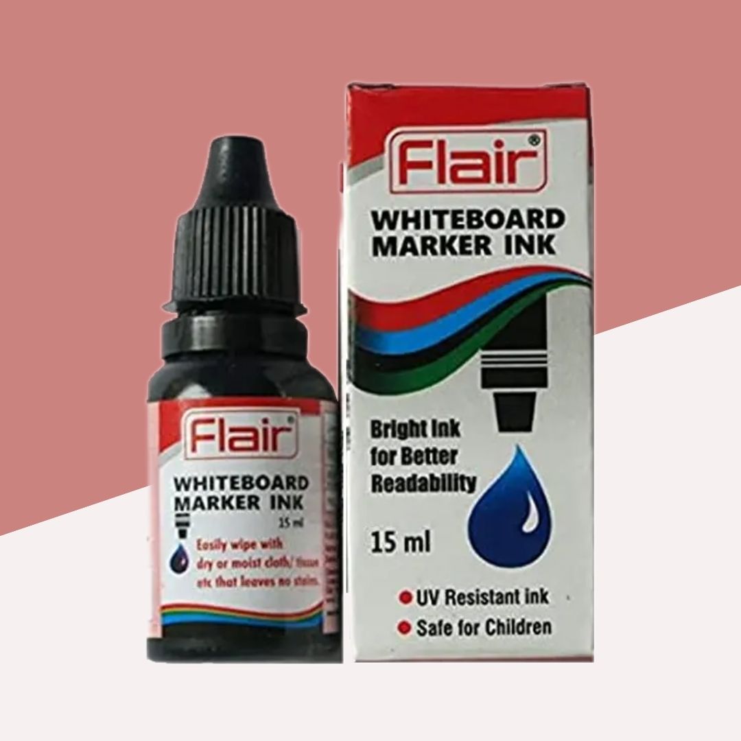 Flair Whiteboard Marker Ink - Red: High-Quality, UV Resistant, and Child-Safe ( Pack Of 1 ) - Topperskit LLP