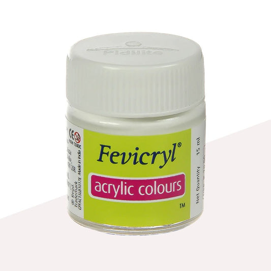 Fevicryl Acrylic Colour – White : Elevate Your Artistic Expressions with Vibrant Hues ( Pack of 1 ) - Topperskit LLP