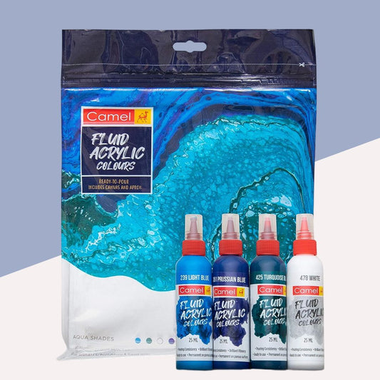 Camel Aqua Fluid Art Kit: Create Stunning Masterpieces with Ease ( Pack of 1 )