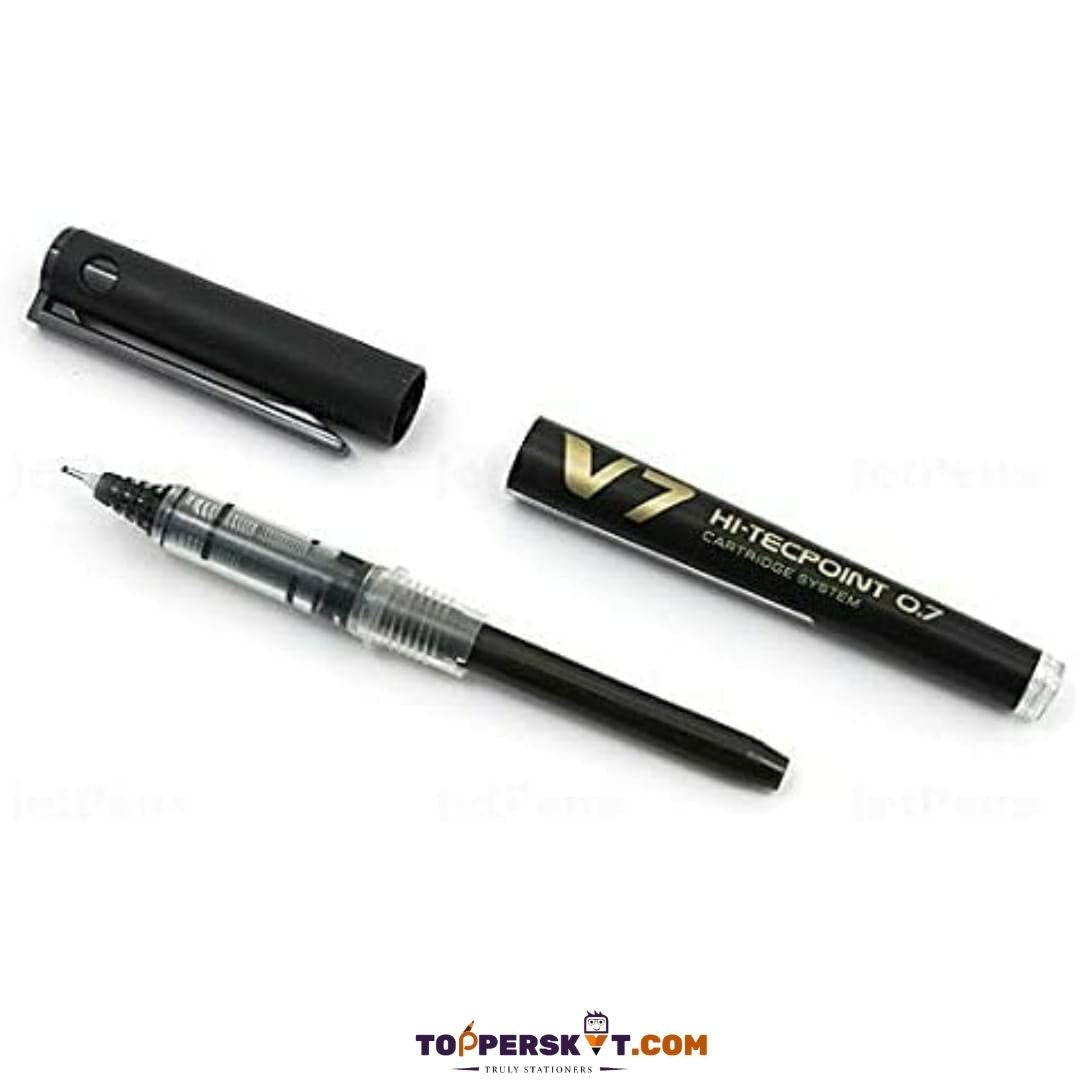 Pilot V7 Hitech Point Gel Pen Cartridge System – Black: Precision Redefined ( Pack of 1 ) - Topperskit LLP