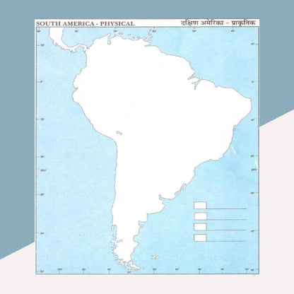 South America - Physical Map ( Set of 10 ) - Topperskit LLP