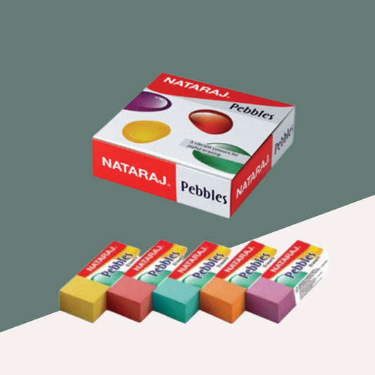 Nataraj Pebbles Eraser: Effortless Erasing ( Pack Of 20 ) - Topperskit LLP