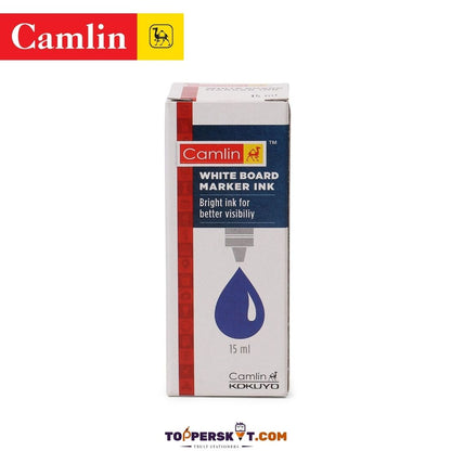 Camlin Whiteboard Marker Ink - 15ml, Blue : Easy Refill, Clear Visibility, Effortless Erasability ( Pack of 1 ) - Topperskit LLP