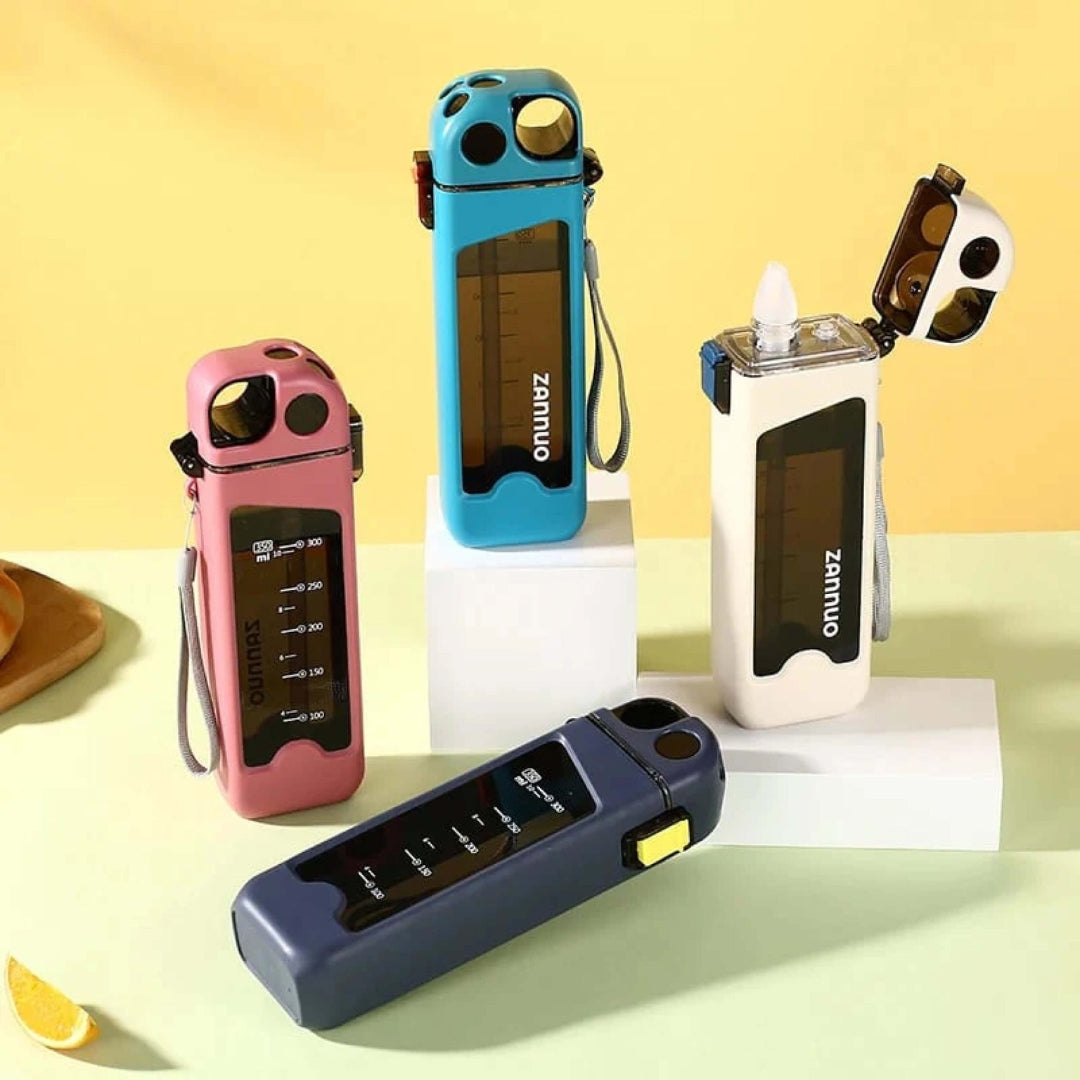 Zannuo 300ml Plastic Water Bottle – Compact & Leak-Proof (Pack of 1)