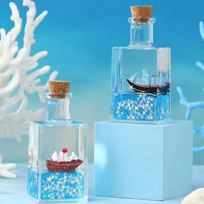 Large Creative Fluid Liquid Drifting Wine Bottle Paper Weight (Pack of 1)