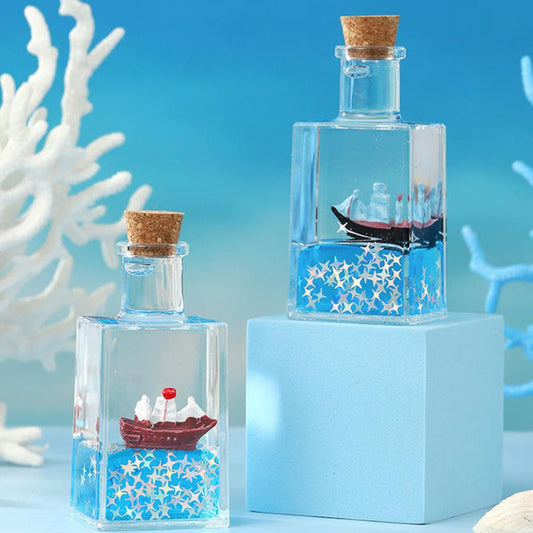 Large Creative Fluid Liquid Drifting Wine Bottle Paper Weight (Pack of 1)