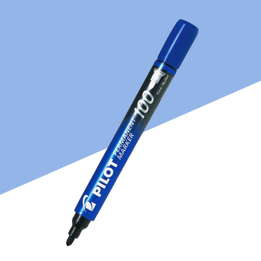 Pilot Permanent Marker 100 Bullet Tip - Blue (Pack of 1)